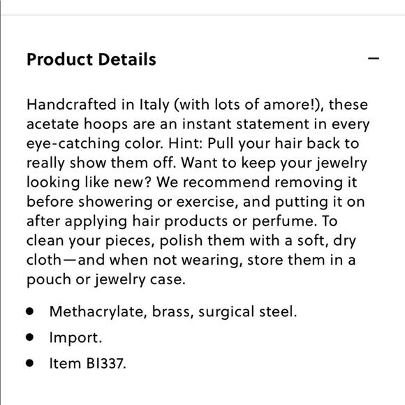 J. Crew Made in Italy Acetate Dimensional Hoop Earrings Burnished Sand NEW - Picture 6 of 6